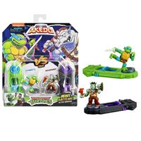 AKEDO TURTLES AKT00100 S1 LEONARDO VS ROCKSTEAOY 2 Lİ FİGÜR 6+ 1
