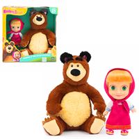 MAŞA İLE KOCA AYI MHA21000 2 Lİ FİGÜR SETİ 12 CM BEBEK 20 CM PELÜŞ 3+ 1