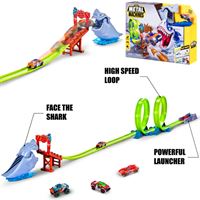 ZURU METAL MACHİNES MEA04000-6760 SHARK ATTACK TRACK OYUN SETİ 4+ 1