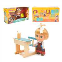 MAŞA İLE KOCA AYI MHA07000 OKUL OYUN SETİ BEBEK FİGÜR 12 CM 3+ 1