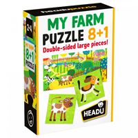 HEADU MY FARM PUZZLE 8+1 IT20867 ÇİFTLİK ÇİFT TARAFLI 2-4 YAŞ 1