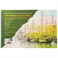ART LİVA RESİM DEFTERİ 170 GR KARTON KAPAK SPİRALLİ 25x35 MULTİ TEKNİK 20 YP SD-103 1