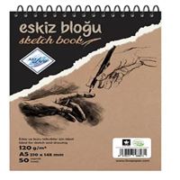 ART LİVA ESKİZ DEFTERİ A5 KARTON KAPAK SPİRALLİ 120 GR 50 YP SD-307 1