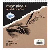 ART LİVA ESKİZ DEFTERİ A4 KARTON KAPAK SPİRALLİ 120 GR 50 YP SD-308 1