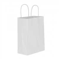 UZAY HEDİYE ÇANTASI KARTON KRAFT BEYAZ 25x31 25 Lİ 1
