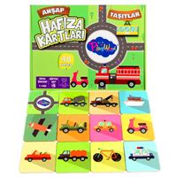 PLAY WOOD AHŞAP HAFIZA KARTLARI ONY-08 TAŞITLAR 48 PARÇA +3 1