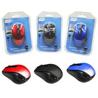 PLATOON KABLOSUZ MOUSE PL-1866 SİYAH -MAVİ - GÜMÜŞ - KIRMIZI 1