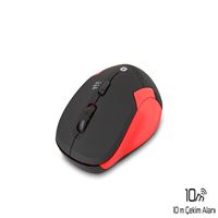 EVEREST MOUSE SM-BT31 KIRMIZI SİYAH USB KABLOSUZ 1