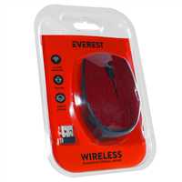 EVEREST KABLOSUZ MOUSE KM-218 KIRMIZI KUMAŞ YÜZEY 1
