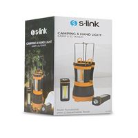 S-LİNK KAMP FENERİ SL-8701 AYRILABİLİR TURUNCU MİNİ EL FENERİ 2