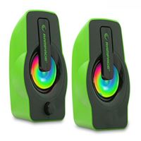 RAMPAGE SPEAKER RMS-G7 FALSETTO 2.0 RGB YEŞİL LEDLİ MULTİMEDİA 1