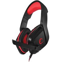 RAMPAGE OYUNCU KULAKLIK RH1 HECTORA KABLOLU USB SİYAH KIRMIZI MİKROFONLU 1