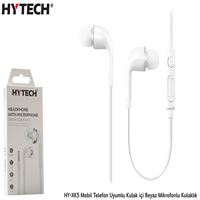 HYTECH KULAKLIK HY-XK5 KULAKİÇİ BEYAZ MİKROFONLU 1