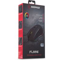 EVEREST RAMPAGE MOUSE KABLOLU SMX-R51 SİYAH RGB IŞIKLI FLARE 2