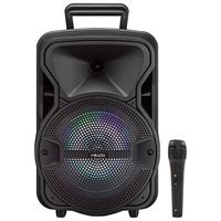 MİKADO SPEAKER MD-45BT SİYAH LED IŞIKLI BLUETOOTH+FM+USB+TF TOPLANTI ANFİSİ KABLOLU MİKROFONLU 2