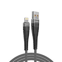 HYTECH ŞARJ KABLOSU HY-X3253M İPHONE LİGHTNİNG GRİ 1