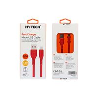 HYTECH ŞARJ KABLOSU HY-X260 MİCRO KIRMIZI 2.4A 1.2M 1