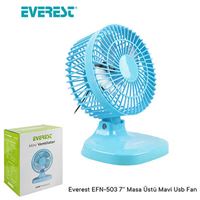 EVEREST FAN EFN-503 MASAÜSTÜ MİNİ MAVİ USB 1