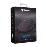 EVEREST MOUSE KABLOLU RAGE-X1 SİYAH 8 TUŞLU RGB IŞIKLI 2