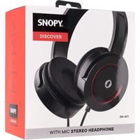 SNOPY KULAKLIK SN-401 DİSCOVER KABLOLU KIRMIZI GÜÇLENDİRİLMİŞ BAS ETKİLİ MİKROFONLU 2