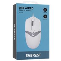 EVEREST MOUSE KABLOLU SM-220 BEYAZ GRi 2