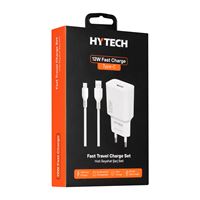 HYTECH HIZLI ŞARJ ADAPTÖR SETİ HY-XT50T TYPE-C KABLO BEYAZ 12W 1