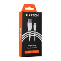 HYTECH ŞARJ KABLOSU HY-XTK20 LİGHTNİNG BEYAZ 2.4A 100 CM 1