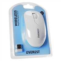 EVEREST KABLOSUZ MOUSE SMW-973 BEYAZ MAVİ 1