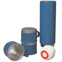 HYTECH 304 ÇELİK TERMOS HY-TM11 LACİVERT 500 ML 3 BARDAKLI 3