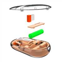 EVEREST KABLOSUZ MOUSE SM-BT29 GLASSY TRANSPARAN ROSE GOLD 2İN1 WİRELESS-BLUETOOTH 4