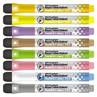 KRAF TAHTA KALEMİ 777 DOLDURULABİLİR 8 RENK MIKNATISLI + SİLGİLİ 1