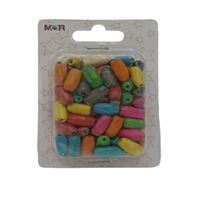 MOR BONCUK AHŞAP RENKLİ SİLİNDİRİK 15 MM 592053 1