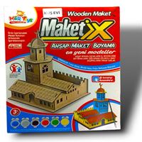MORTOYS MAKETİX YEL DEĞİRMENİ 9739 AHŞAP BOYAMA 1