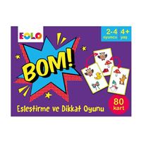EOLO BOM EŞLEŞTİRME VE DİKKAT OYUNU 80 KART 4+ 2