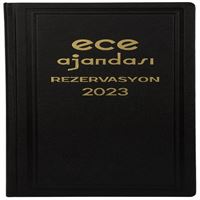????ECE AJANDA REZERVASYON 2023 17x33 CİLT BEZLİ AVRASYA GÜNLÜK 600 SAYFA 1