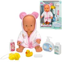 SUNMAN BEBELOU BATH TİME 30031 BANYO ZAMANI AKSESUARLI BEBEK SETİ 35 CM 3+ 2