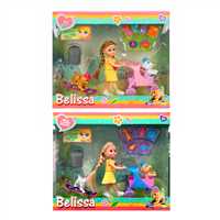 SUNMAN BELİSSA BEBEK 53801 BELİSSA VE SEVİMLİ HAYVANLARI 15 CM 3+ 1