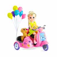SUNMAN BELİSSA BEBEK 53807 BELİSSANIN SEPETLİ MOTOSİKLETİ VE SEVİMLİ KÖPEĞİ 15 CM 3+ 2
