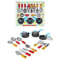 SUNMAN LİTTLE CHEF 4681 MUTFAK GEREÇLERİ SETİ 16 PARÇA KUTULU 3+ 1