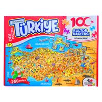 TOTTERİQ KİDS PUZZLE 7213 TÜRKİYE KÜLTÜR HARİTASI 260 PARÇA 3+ 1