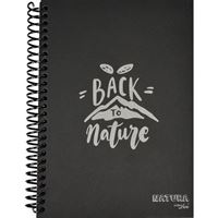 NATURA COLOR LİVA SİYAH DEFTER 17x24 SERT KAPAK SPİRALLİ 50 YP ST-301 1
