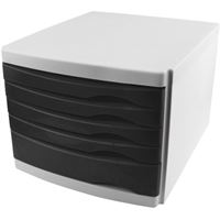 OPS EVRAK RAFI ÇEKMECELİ SİYAH 5 Lİ CMC 105 1