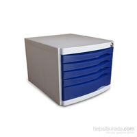 OPS EVRAK RAFI ÇEKMECELİ MAVİ 5 Lİ CMC 105 1