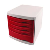 OPS EVRAK RAFI ÇEKMECELİ 5 Lİ GRİ BEYAZ CMC 105 2