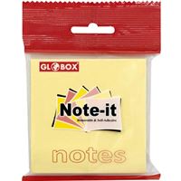 GLOBOX YAPIŞKANLI NOT KAĞIDI 75x75 SARI 100 YP 12 Lİ 6630 1