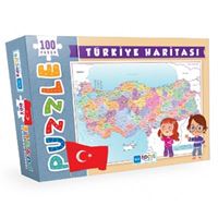 BLUE FOCUS PUZZLE BF237 TÜRKİYE HARİTASI 100 PARÇA 1