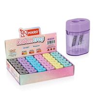 MİKRO KALEMTRAŞ PLASTİK ÇİFTLİ RENKLİ 36 LI MK-1011 1