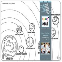 AKADEMİ ÇOCUK FUNNY MAT GÜNEŞ SİSTEMİ 33,5X48 CM 1