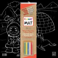 AKADEMİ ÇOCUK FUNNY MAT BLACK KUTUP TEBEŞİRLİ 40X40 CM 1