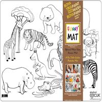 AKADEMİ ÇOCUK FUNNY MAT VAHŞİ HAYVANLAR 33,5X48 CM 1